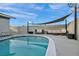 Outdoor pool with lounge seating and sun shade, perfect for relaxing and entertaining at 713 Antelope Way, Las Vegas, NV 89145