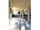 Back patio overlooking fountain and lush landscaping; ideal for relaxing outdoors at 9728 Echo Hills Dr, Las Vegas, NV 89134