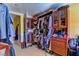 Large walk-in closet with ample shelving and storage at 1818 Waldman Ave, Las Vegas, NV 89102