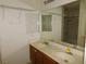 Bathroom with double vanity and mirrored medicine cabinets at 1113 Cloudy Day Dr, Henderson, NV 89074