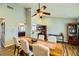 Dining room with farmhouse table and access to kitchen at 3698 Rawhide Ct, Las Vegas, NV 89120