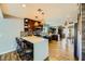 Modern kitchen with stainless steel appliances and island at 3698 Rawhide Ct, Las Vegas, NV 89120