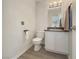 Clean and updated half bathroom at 504 Landra Ln, Henderson, NV 89015