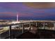 Balcony with seating, perfect for enjoying the Las Vegas skyline at dusk at 322 Karen Ave # 3707, Las Vegas, NV 89109
