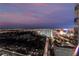City lights and night skyline view overlooking the Las Vegas strip at 322 Karen Ave # 3707, Las Vegas, NV 89109