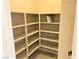 Large pantry with ample shelving for storage at 114 Antler Square Ln, Henderson, NV 89011