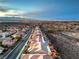 Panoramic aerial showing city lights, mountains, and a neighborhood layout at 1964 Oliver Springs St, Henderson, NV 89052