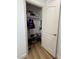 Well-organized closet with shelving and hanging space at 2028 College Pl, Las Vegas, NV 89156