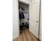 Well-organized closet with shelving and hanging space at 2028 College Pl, Las Vegas, NV 89156