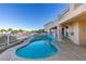 Inviting pool and spa area in backyard at 2412 Eagleridge Dr, Henderson, NV 89074