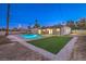 Newly renovated backyard with a refreshing pool and spa at 2500 W Oakey Blvd, Las Vegas, NV 89102