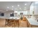 Modern kitchen with light wood cabinets and large island at 2500 W Oakey Blvd, Las Vegas, NV 89102