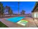 Stunning pool with spa features perfect for relaxation at 2500 W Oakey Blvd, Las Vegas, NV 89102