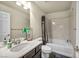 Clean bathroom with a bathtub and shower at 5728 Collier Falls Ave, Las Vegas, NV 89139