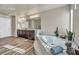 Bathroom featuring a large soaking tub and double vanity at 5728 Collier Falls Ave, Las Vegas, NV 89139