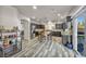 Spacious kitchen with island, stainless steel appliances, and dark cabinetry at 5728 Collier Falls Ave, Las Vegas, NV 89139