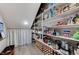 Well-organized pantry with ample shelving for food storage and household items at 6800 Equinox Cliff St, Las Vegas, NV 89135