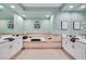 A spacious main bathroom with double sinks, a soaking tub, and plenty of counter space at 8390 Carmel Ridge Ct, Las Vegas, NV 89113