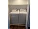 Bright laundry area with a white washer and dryer set at 338 Jett St # 101, Las Vegas, NV 89145