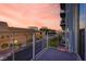 A private balcony offering city views at sunset at 353 E Bonneville Ave # 313, Las Vegas, NV 89101
