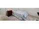 Small bedroom with a twin-size bed and nightstand at 6271 Port Astoria Ct, Las Vegas, NV 89122
