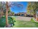 Large backyard with putting green and pool at 10758 Chillingham Dr, Las Vegas, NV 89183