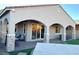 House exterior showcasing a covered patio and stone accents at 36 Honeymoon Dr, Henderson, NV 89011