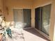 Sliding glass doors leading to a patio at 6409 Sierra Diablo Ave, Las Vegas, NV 89130