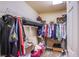 Large walk-in closet with ample shelving and hanging space at 5186 Bootlegger Ave, Las Vegas, NV 89141