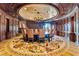 Formal dining room with large table and decorative floor at 9103 Alta Dr # 701, Las Vegas, NV 89145