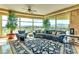 Luxury living room with panoramic city views at 9103 Alta Dr # 701, Las Vegas, NV 89145