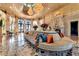 Elegant lobby with ornate furniture and fireplace at 9103 Alta Dr # 701, Las Vegas, NV 89145