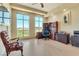 Home office with built-in desk and city views at 9103 Alta Dr # 701, Las Vegas, NV 89145