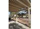 Covered patio with gravel landscaping and view of the backyard at 3020 Ripon Dr, Las Vegas, NV 89134