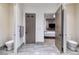Unique double toilet setup connected by a shared bathroom provides both privacy and functionality at 673 Falcon Cliff Ct, Henderson, NV 89012