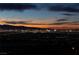 Breathtaking panoramic view of the Las Vegas skyline at sunset from this luxury home at 673 Falcon Cliff Ct, Henderson, NV 89012