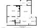 738 sq ft condo floor plan with 1 bed, 1 bath, and balcony at 7701 Himalayas Ave # 104, Las Vegas, NV 89128