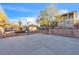 Large backyard with a basketball court and various recreational areas at 260 E Desert Rose Dr, Henderson, NV 89015