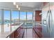 Modern kitchen with granite countertops and stainless steel appliances at 4471 Dean Martin Dr # 801, Las Vegas, NV 89103