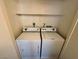 Laundry closet with washer and dryer at 5161 Lindell Rd # 107, Las Vegas, NV 89118