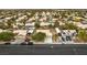 Aerial view showcasing a single-story home's location at 6316 W Gowan Rd, Las Vegas, NV 89108