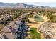 Aerial view of community with mountain views at 9112 Eagle Ridge Dr, Las Vegas, NV 89134