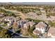 Aerial view of community with surrounding landscape and golf course at 9112 Eagle Ridge Dr, Las Vegas, NV 89134