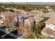 Aerial view of houses and street, showcasing community layout at 9112 Eagle Ridge Dr, Las Vegas, NV 89134