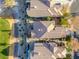 Aerial view of a house and surrounding neighborhood at 9112 Eagle Ridge Dr, Las Vegas, NV 89134