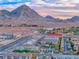 Scenic aerial view of townhomes with mountain views, showcasing community living at 965 Nevada State Dr # 1101, Henderson, NV 89002