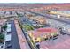 An aerial view of townhomes showcasing the community playground at 965 Nevada State Dr # 1101, Henderson, NV 89002