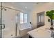 Bathroom with shower, bathtub, and double sinks at 965 Nevada State Dr # 1101, Henderson, NV 89002