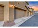 Spacious one car garage, enhancing the curb appeal of the modern home at 965 Nevada State Dr # 1101, Henderson, NV 89002