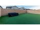 Artificial turf and block wall create private backyard at 361 Andy Wheeler Dr, Henderson, NV 89011